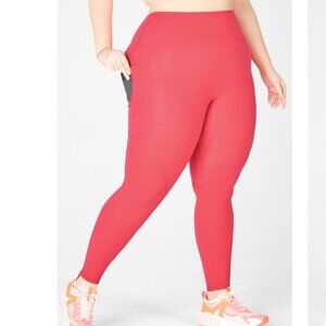 218 Fabletics Motion365 High-Waisted Legging 3X Teaberry NWT